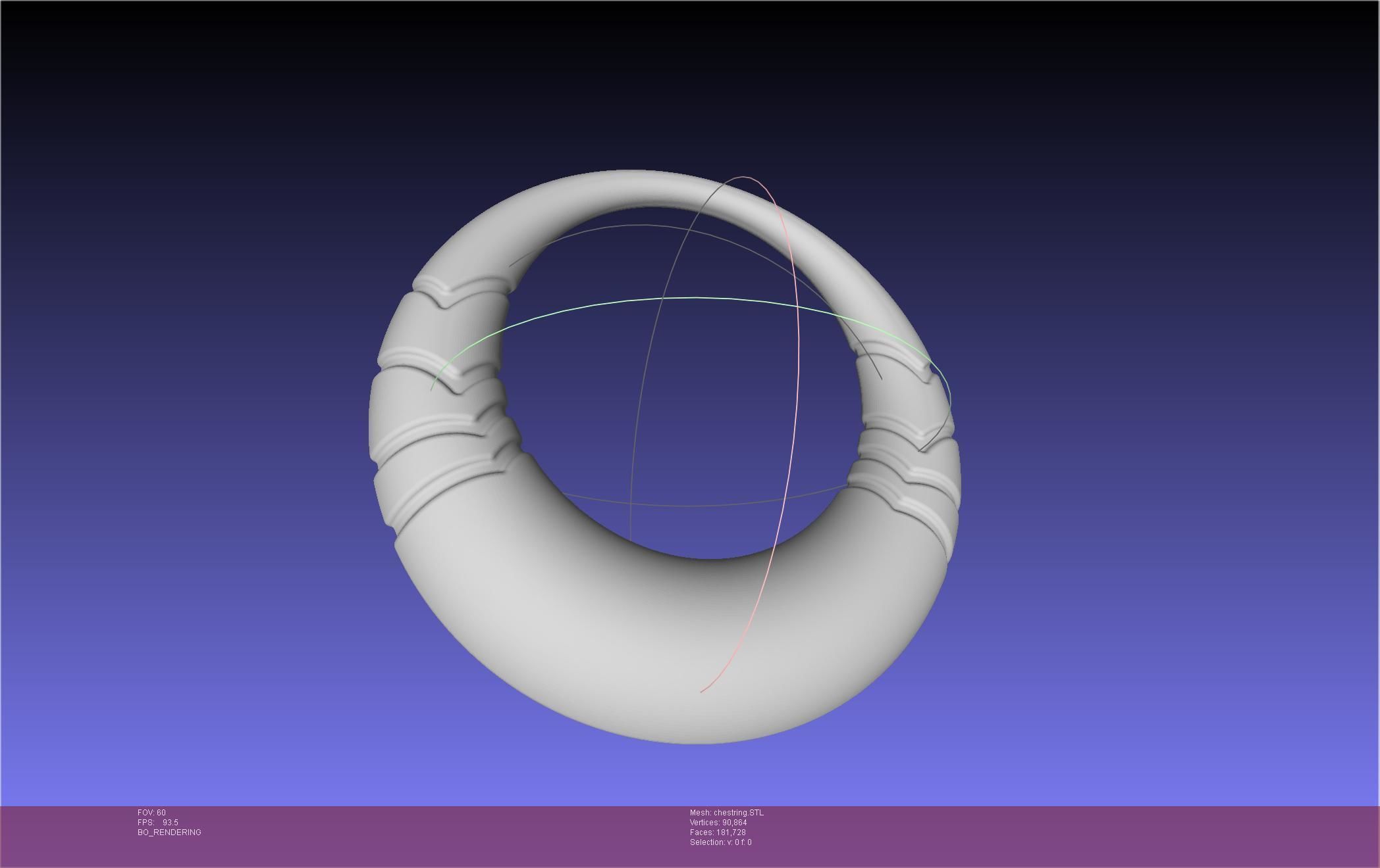 Final Fantasy XIV Dancer Chest Ring Printable Model 3D print model_1