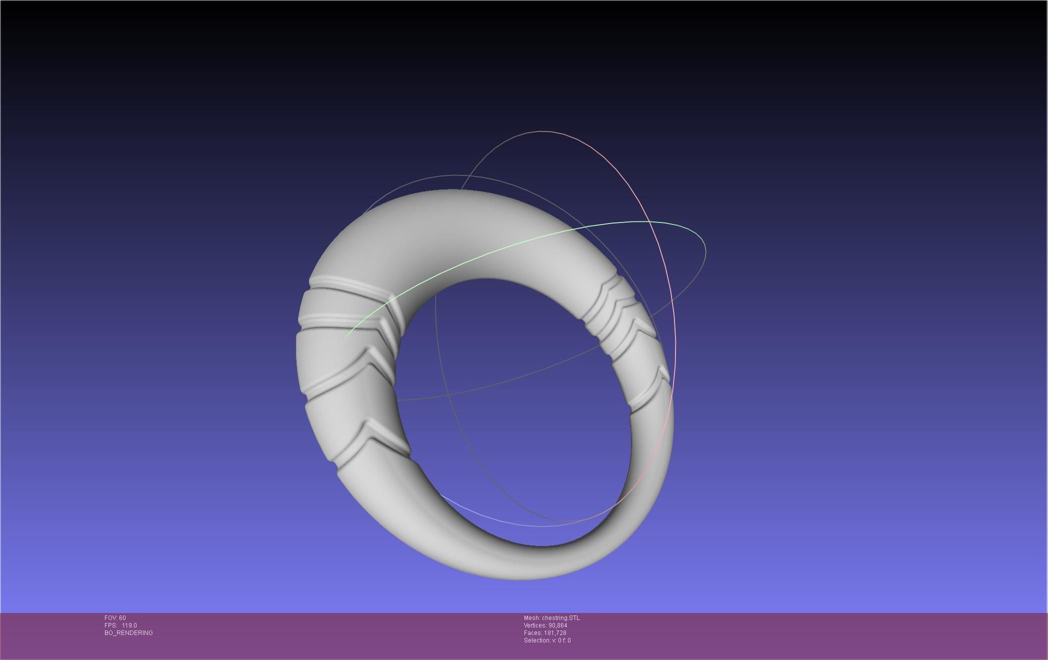 Final Fantasy XIV Dancer Chest Ring Printable Model 3D print model_24