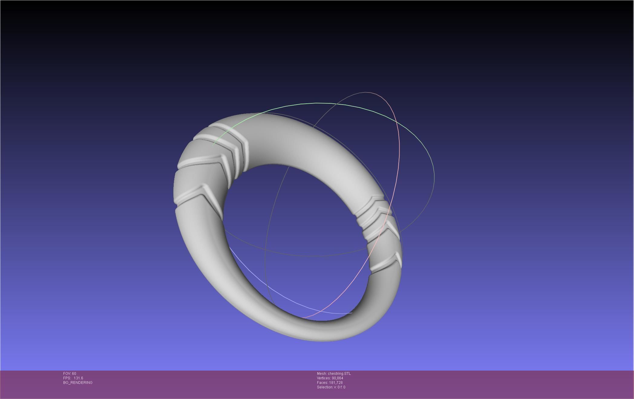 Final Fantasy XIV Dancer Chest Ring Printable Model 3D print model_14