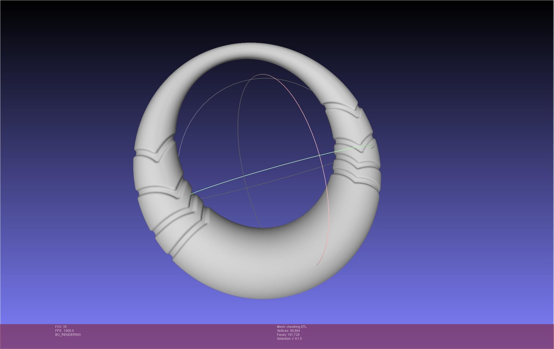 Final Fantasy XIV Dancer Chest Ring Printable Model 3D print model_57