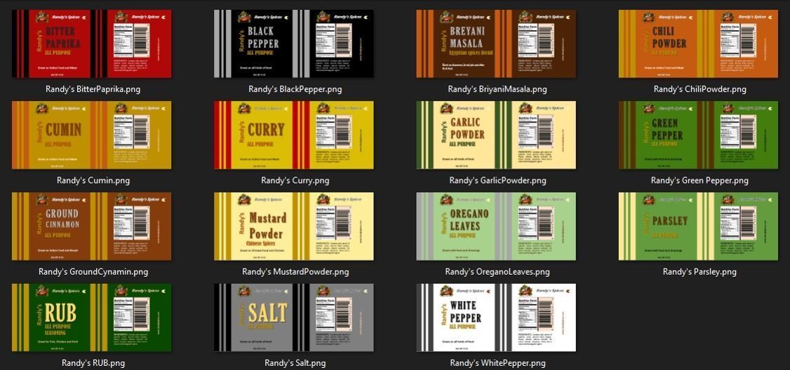 Spices Collection bottle of rub 3D model_3