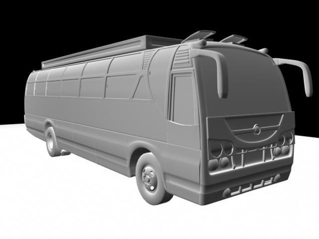 BUS vehicle 3D model_1