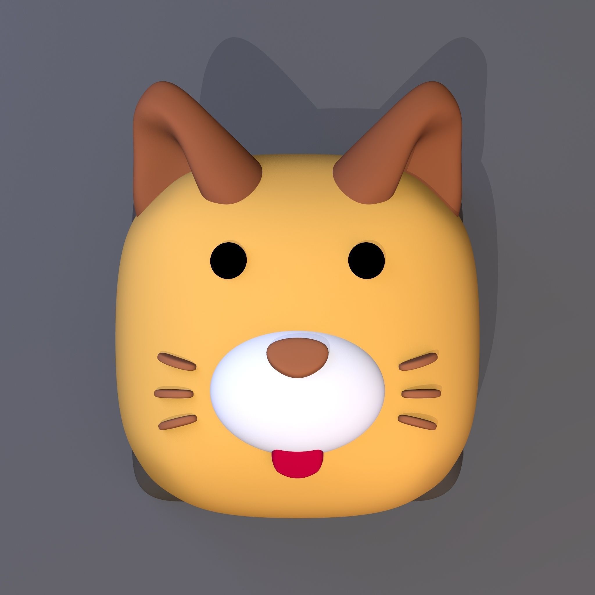 PACK KEYCAPS OF CUBE ANIMAL 3D print model_4