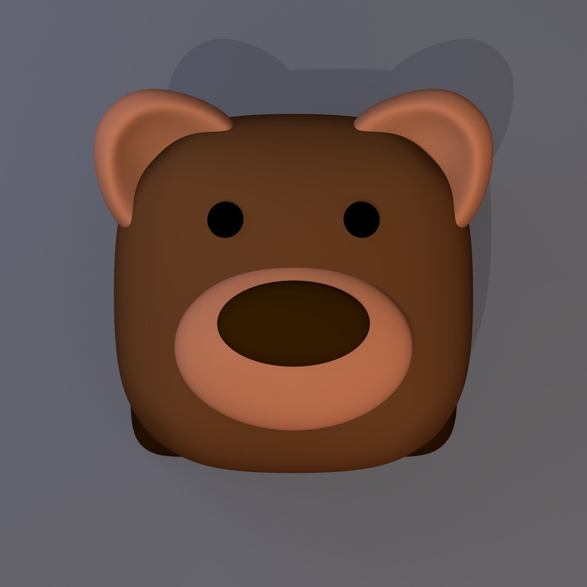 PACK KEYCAPS OF CUBE ANIMAL 3D print model_3