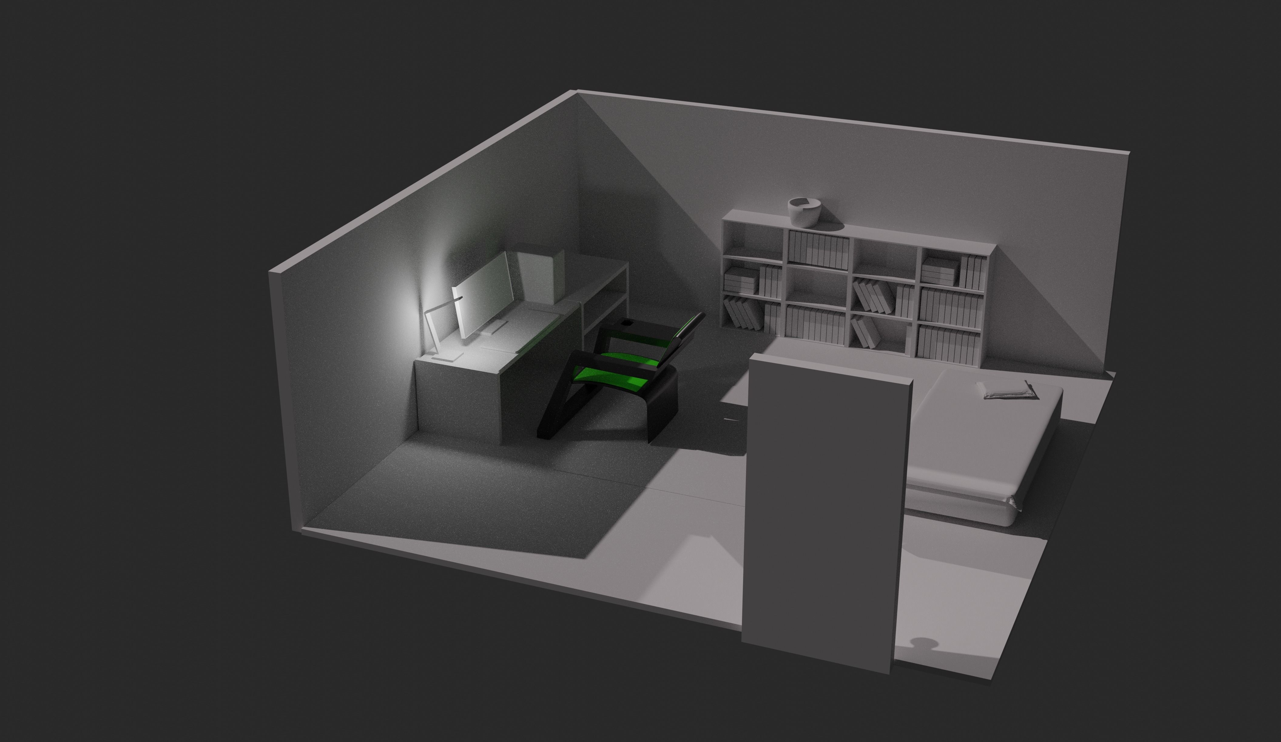 Low-poly chairs pack Low-poly 3D model_3