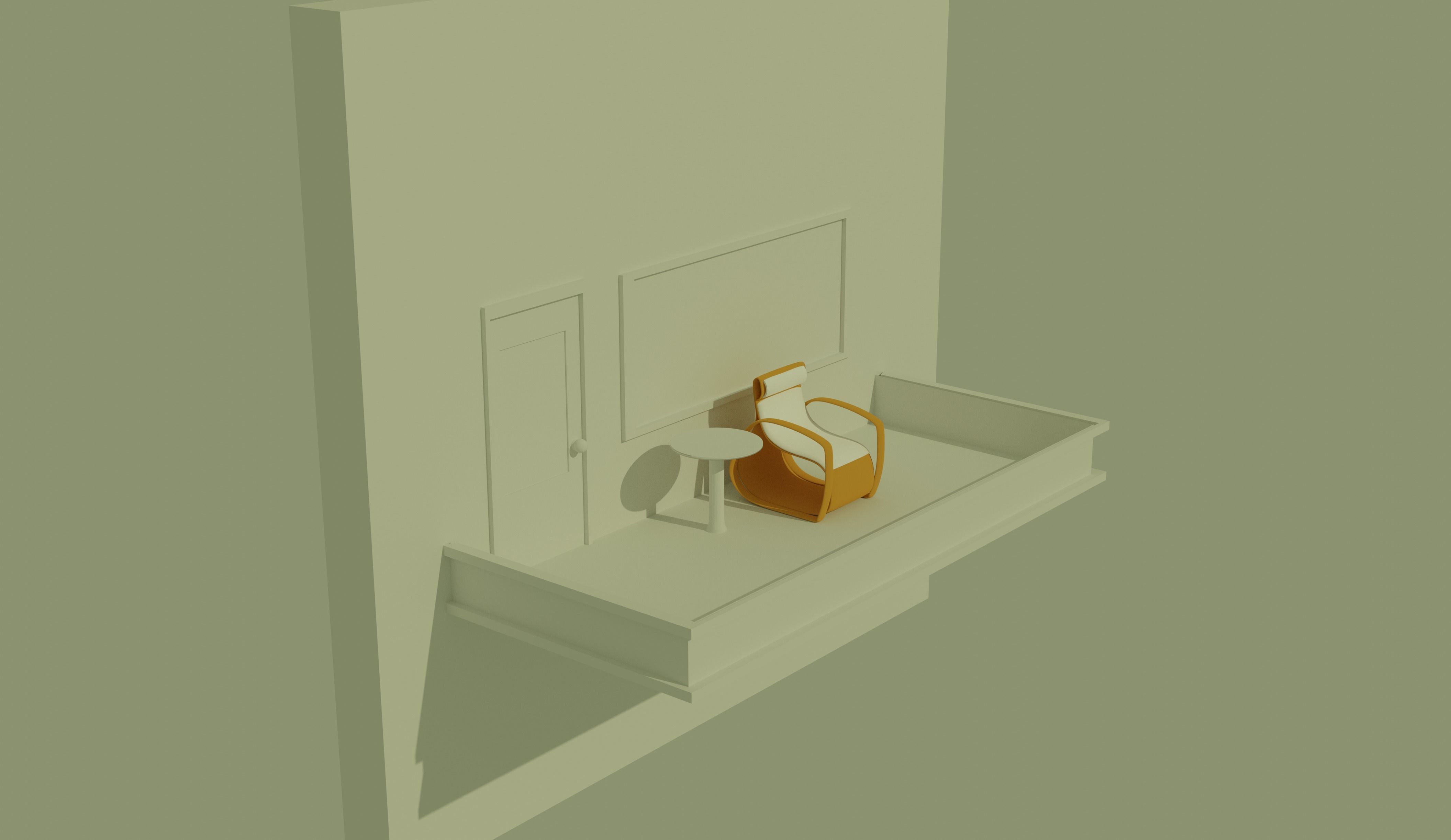 Low-poly chairs pack Low-poly 3D model_10