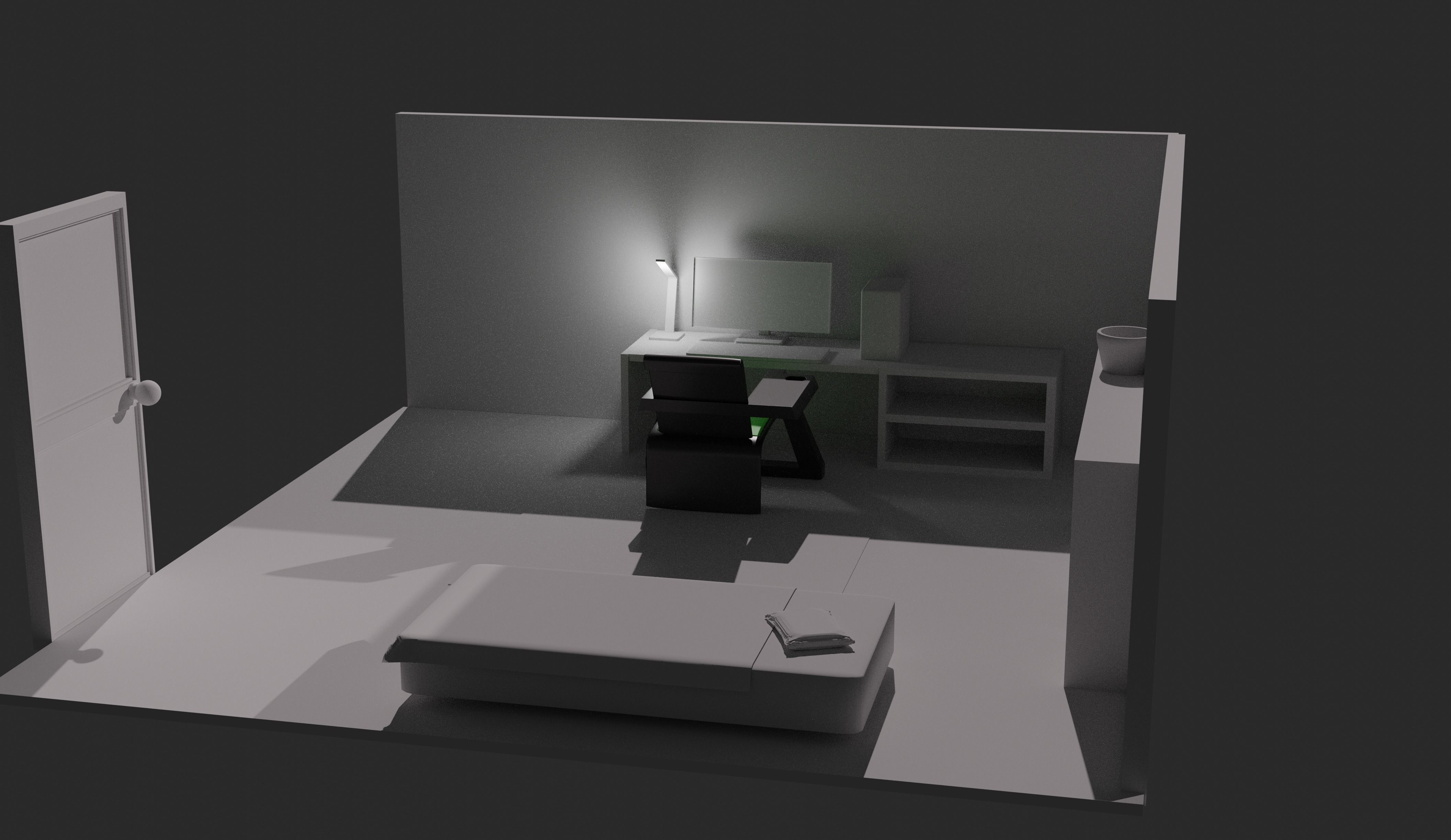 Low-poly chairs pack Low-poly 3D model_2