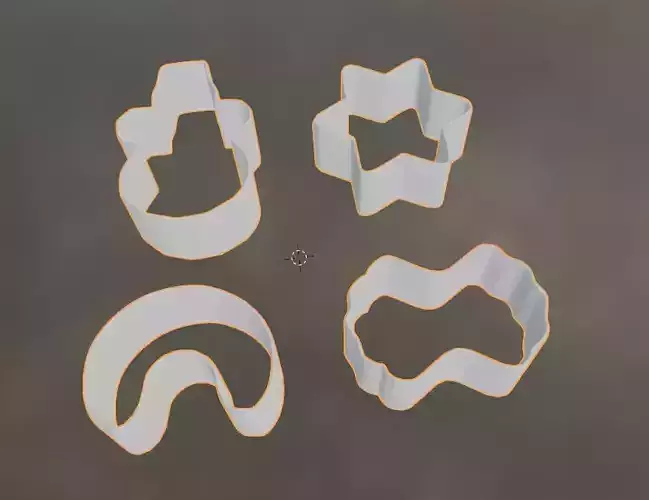 Christmas Cookie Forms 3D print model Christmas Cookie Forms 3D print model