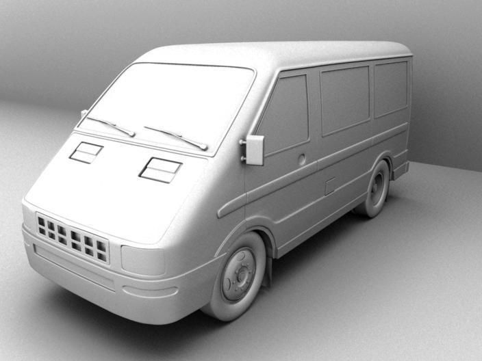 VAN vehicle 3D model_1