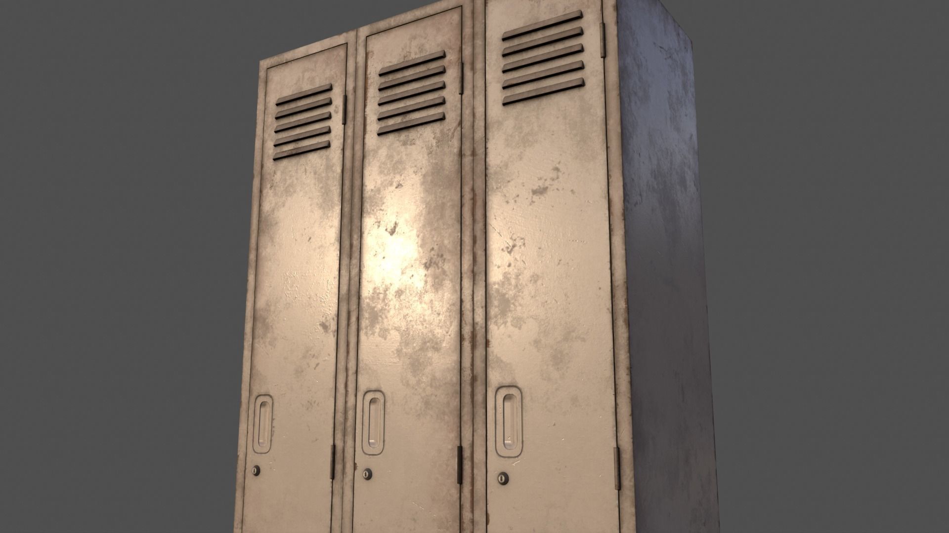 PBR School Gym Locker 03 - Multi color Pack 3D Model Collection_78