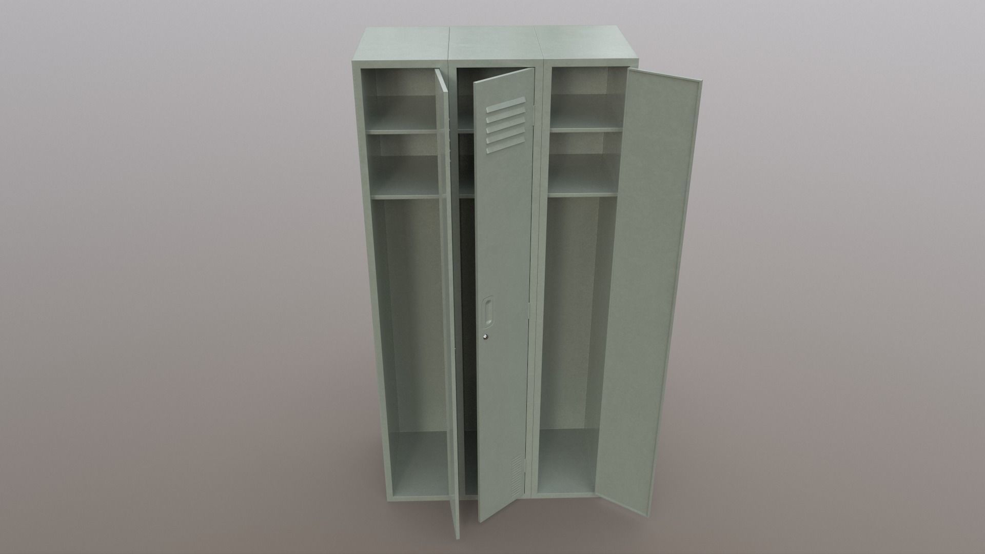 PBR School Gym Locker 03 - Multi color Pack 3D Model Collection_20