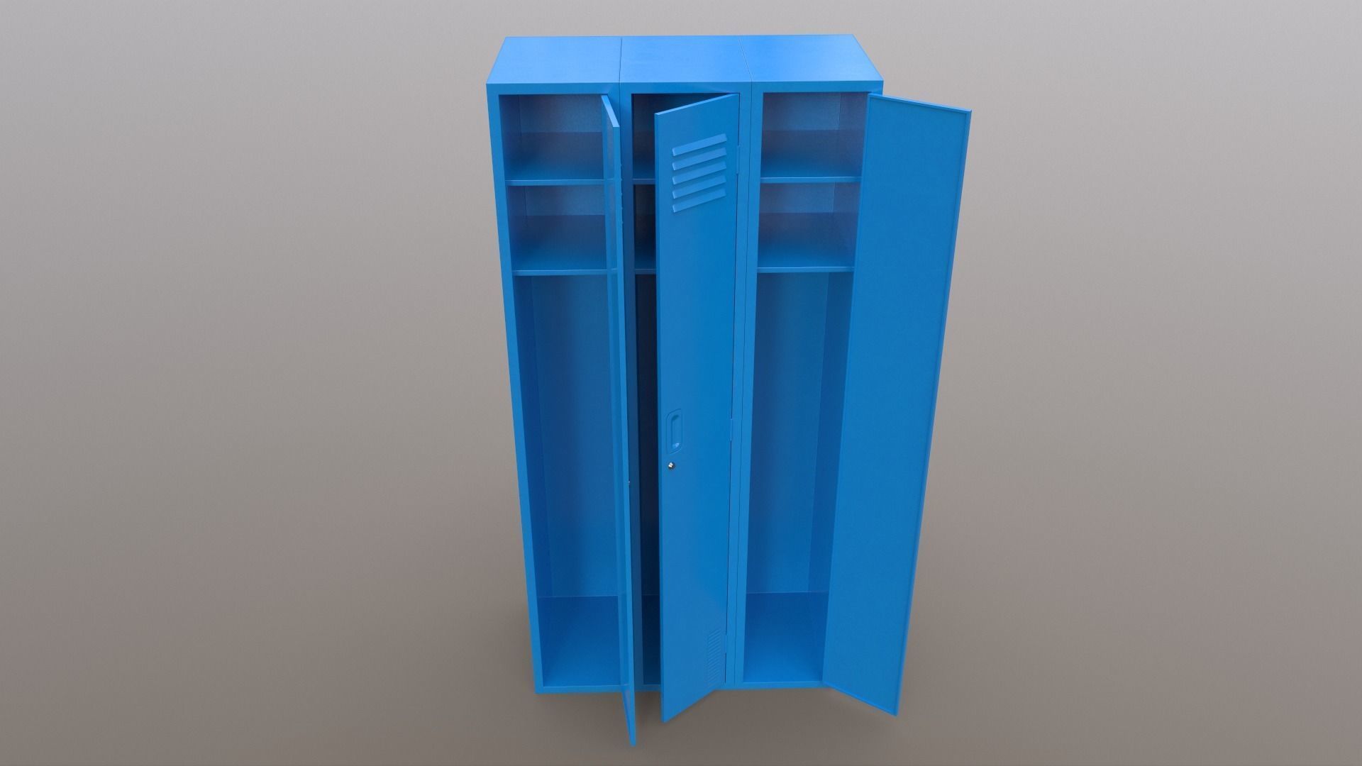 PBR School Gym Locker 03 - Multi color Pack 3D Model Collection_13