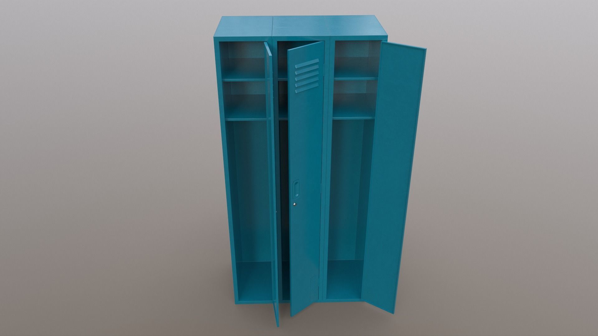 PBR School Gym Locker 03 - Multi color Pack 3D Model Collection_22
