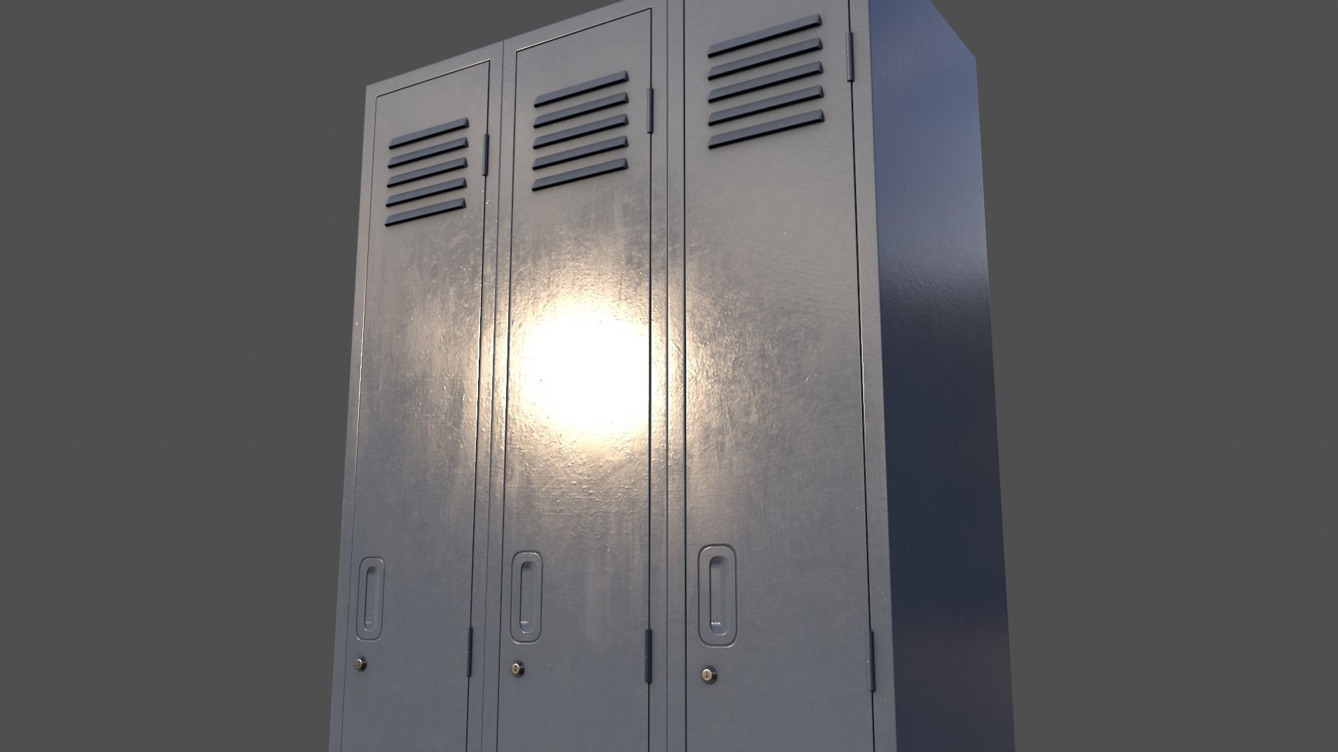 PBR School Gym Locker 03 - Multi color Pack 3D Model Collection_74