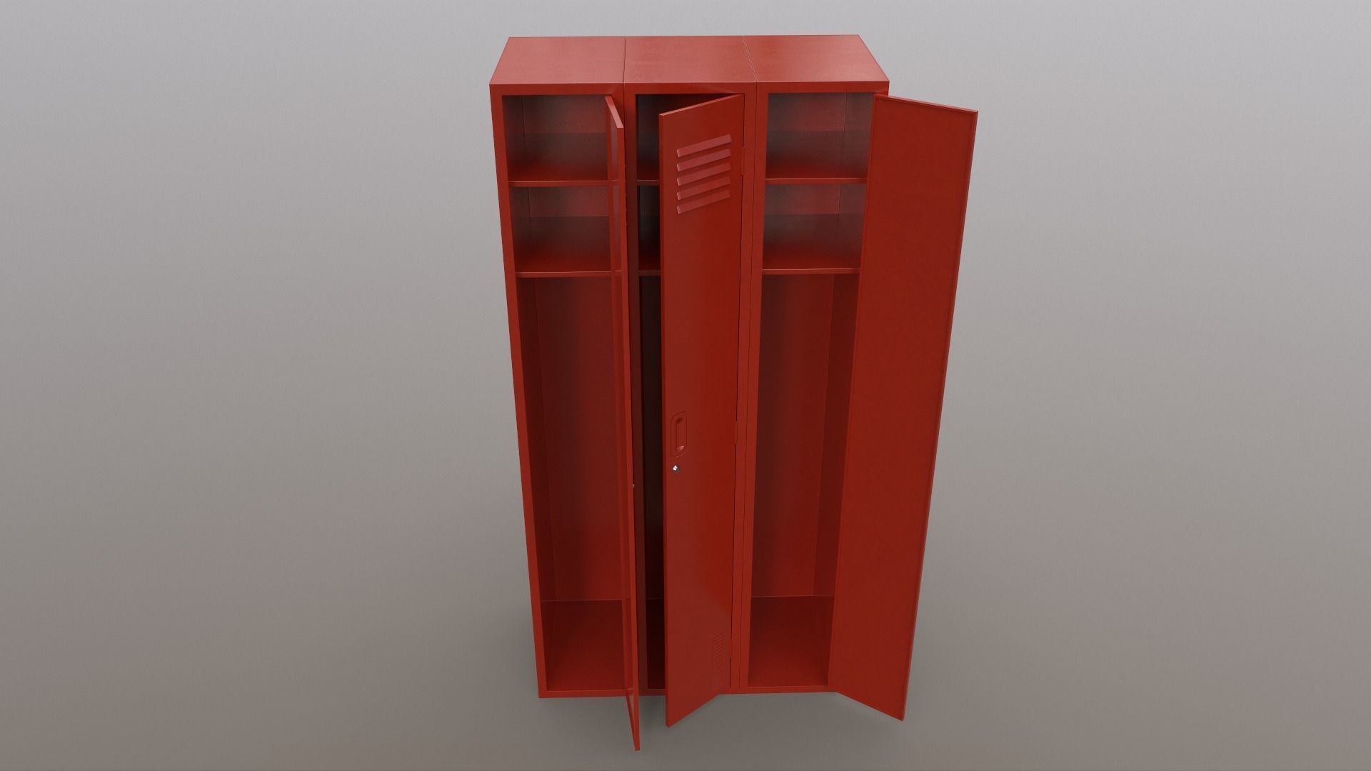 PBR School Gym Locker 03 - Multi color Pack 3D Model Collection_17