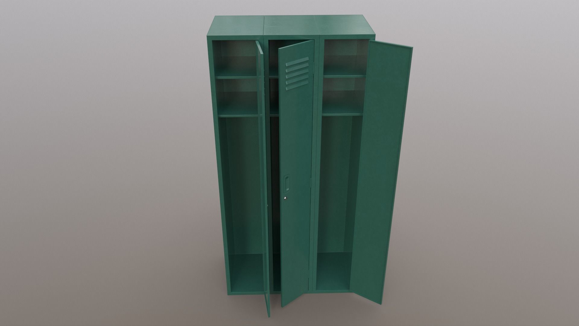 PBR School Gym Locker 03 - Multi color Pack 3D Model Collection_15