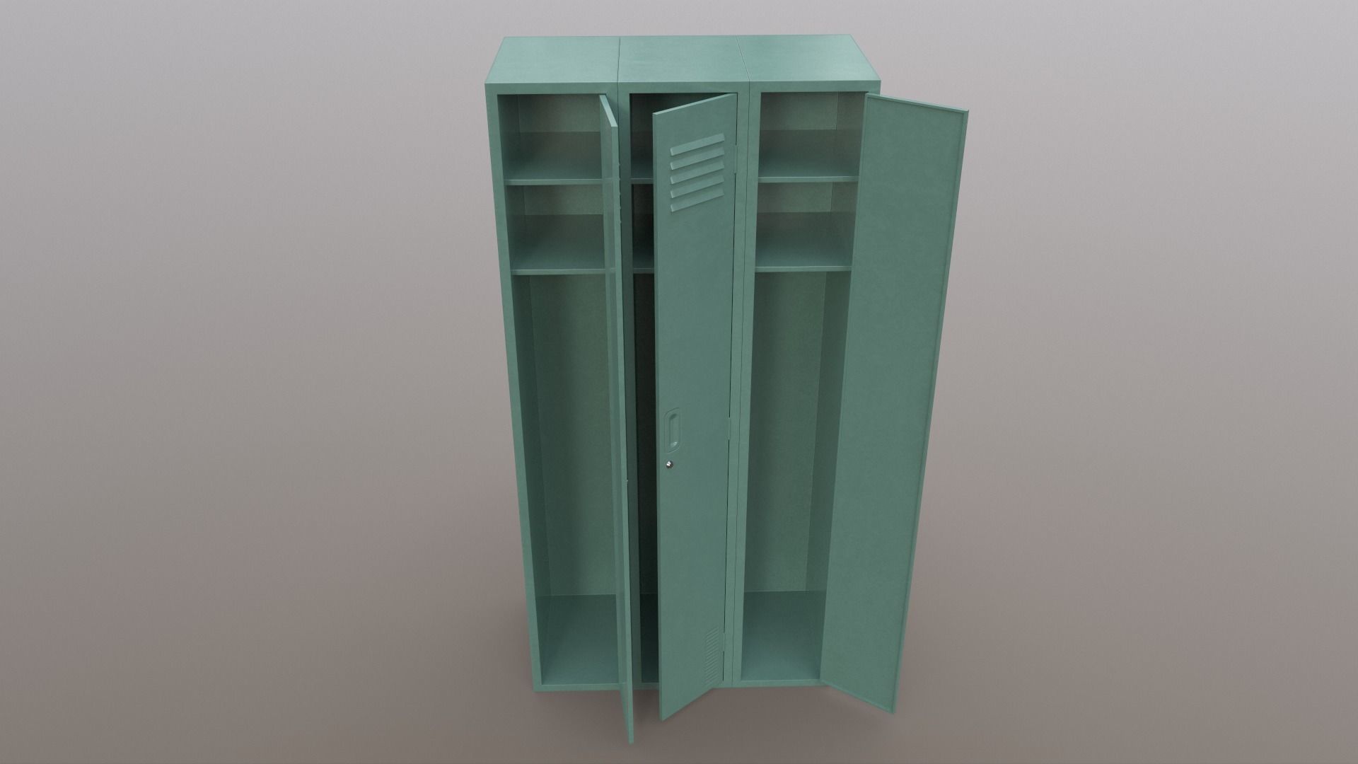 PBR School Gym Locker 03 - Multi color Pack 3D Model Collection_14
