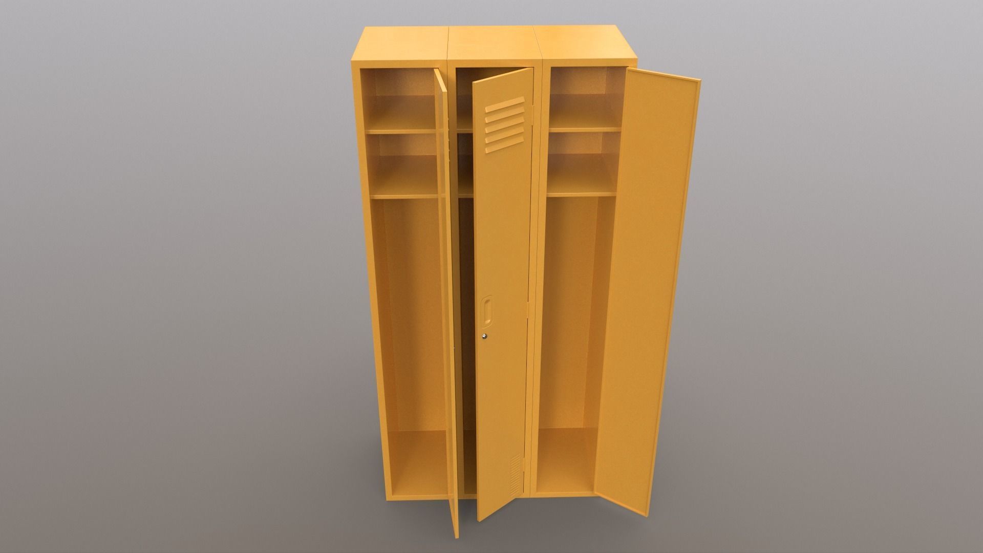 PBR School Gym Locker 03 - Multi color Pack 3D Model Collection_18