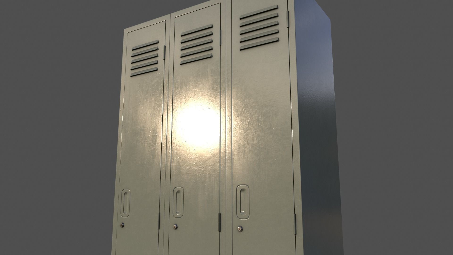 PBR School Gym Locker 03 - Multi color Pack 3D Model Collection_59