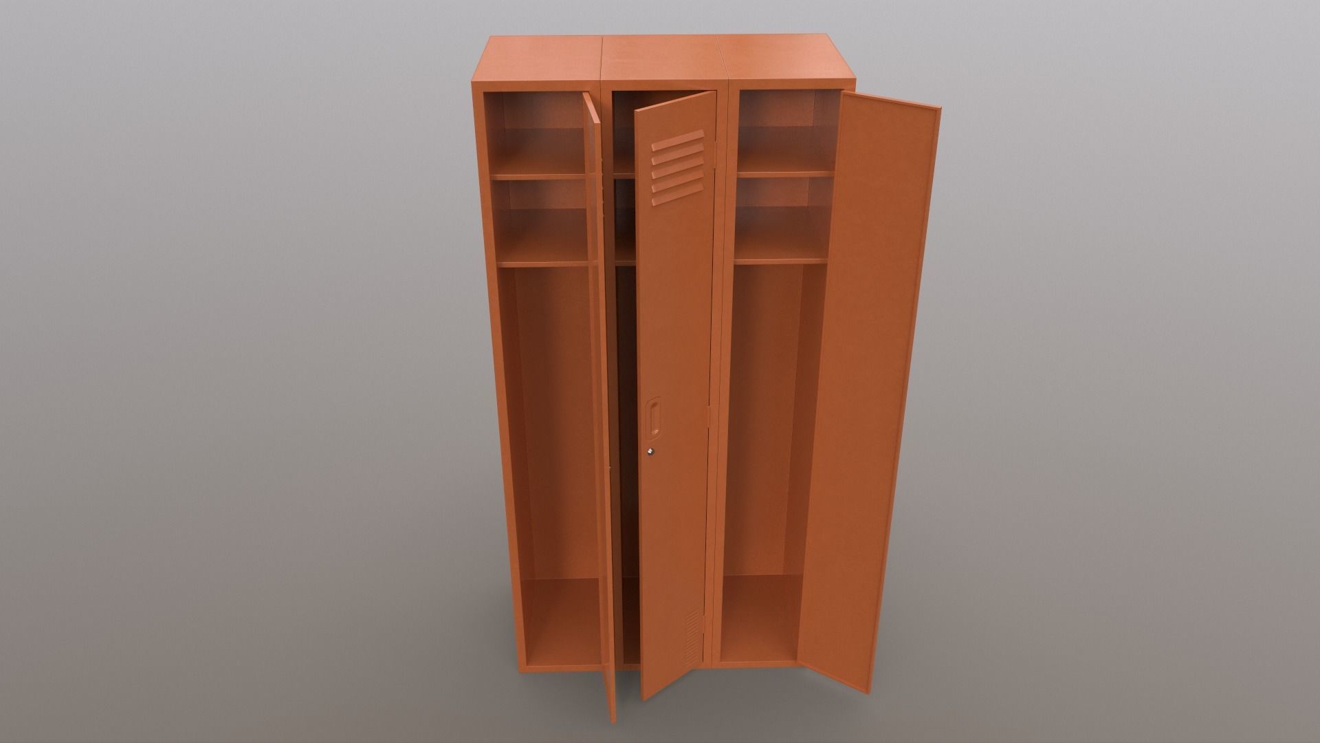 PBR School Gym Locker 03 - Multi color Pack 3D Model Collection_21