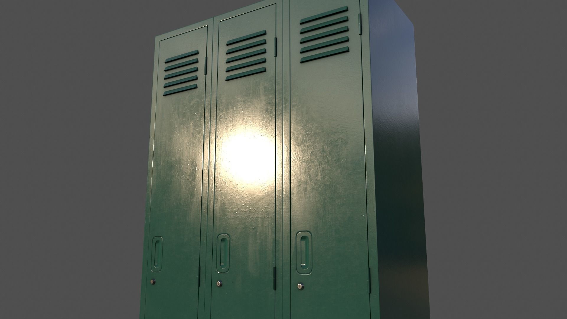 PBR School Gym Locker 03 - Multi color Pack 3D Model Collection_62