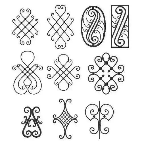 Wrought iron elements collection