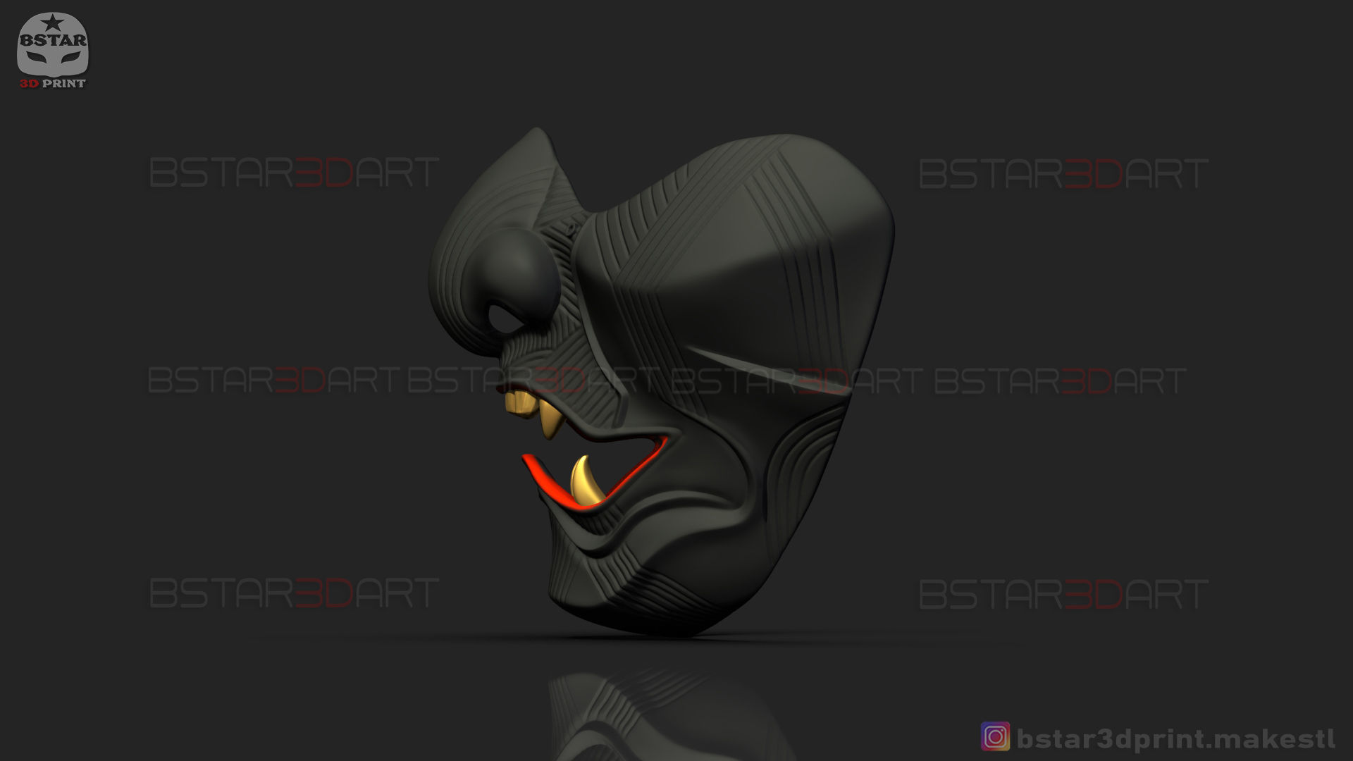 Ghost Of Tsushima - The Sakai Mask - Samurai Cosplay Mask 3D print model_16