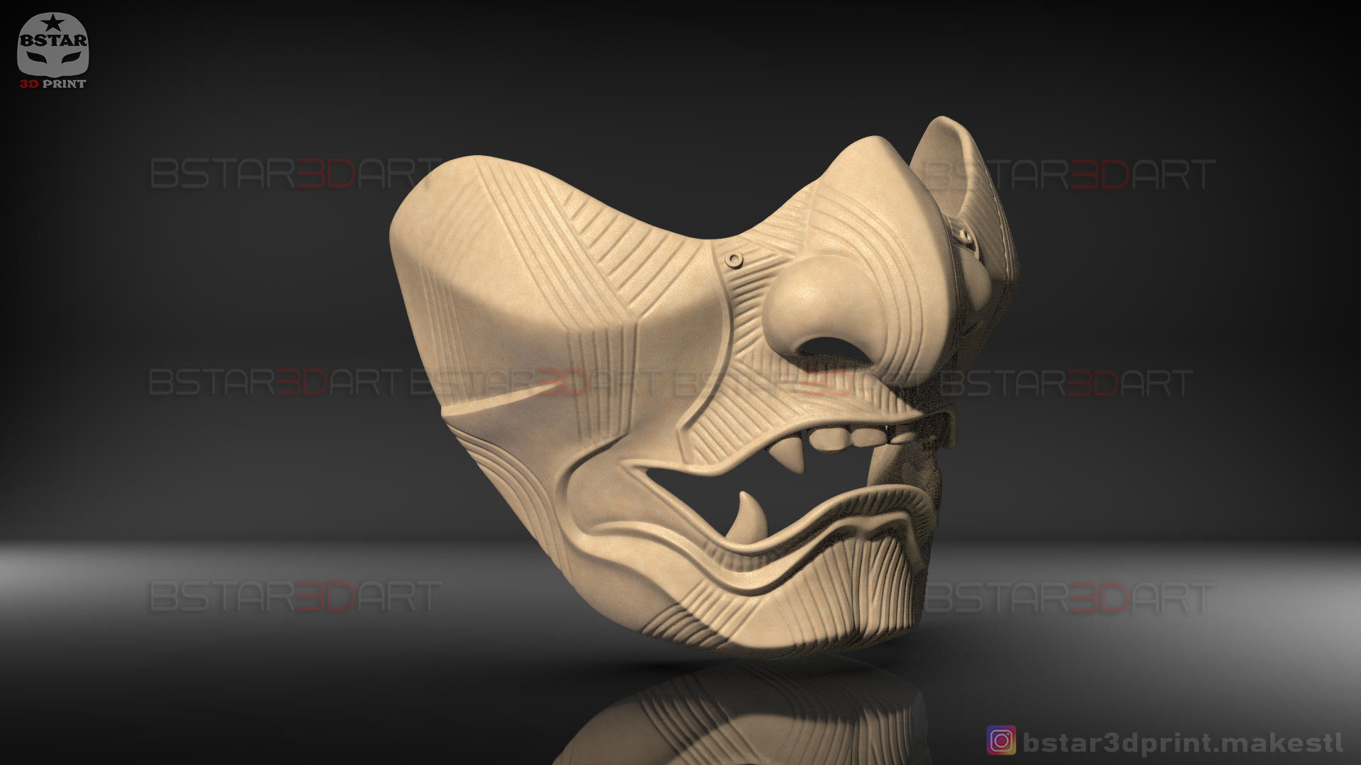 Ghost Of Tsushima - The Sakai Mask - Samurai Cosplay Mask 3D print model_38