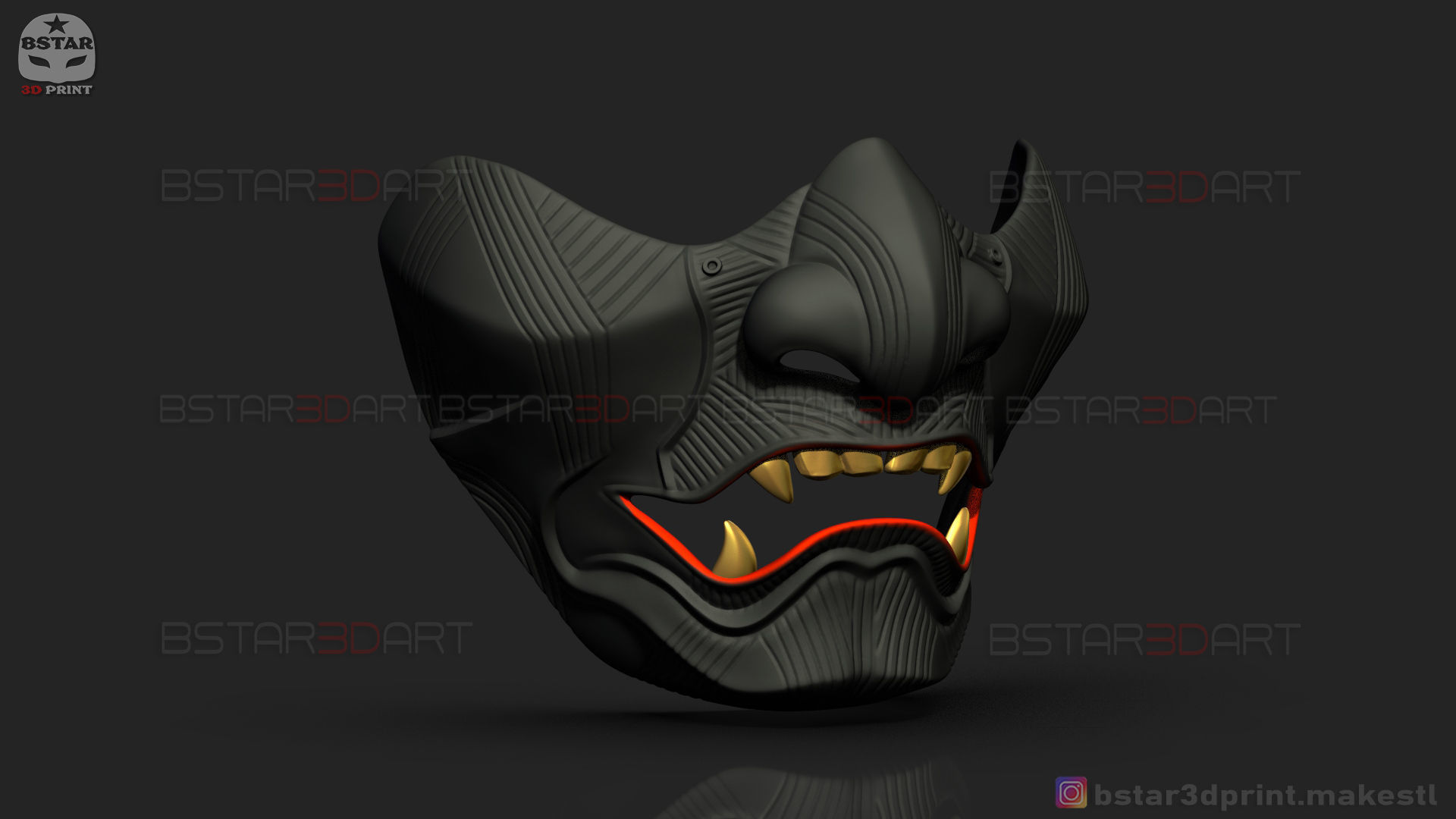 Ghost Of Tsushima - The Sakai Mask - Samurai Cosplay Mask 3D print model_18