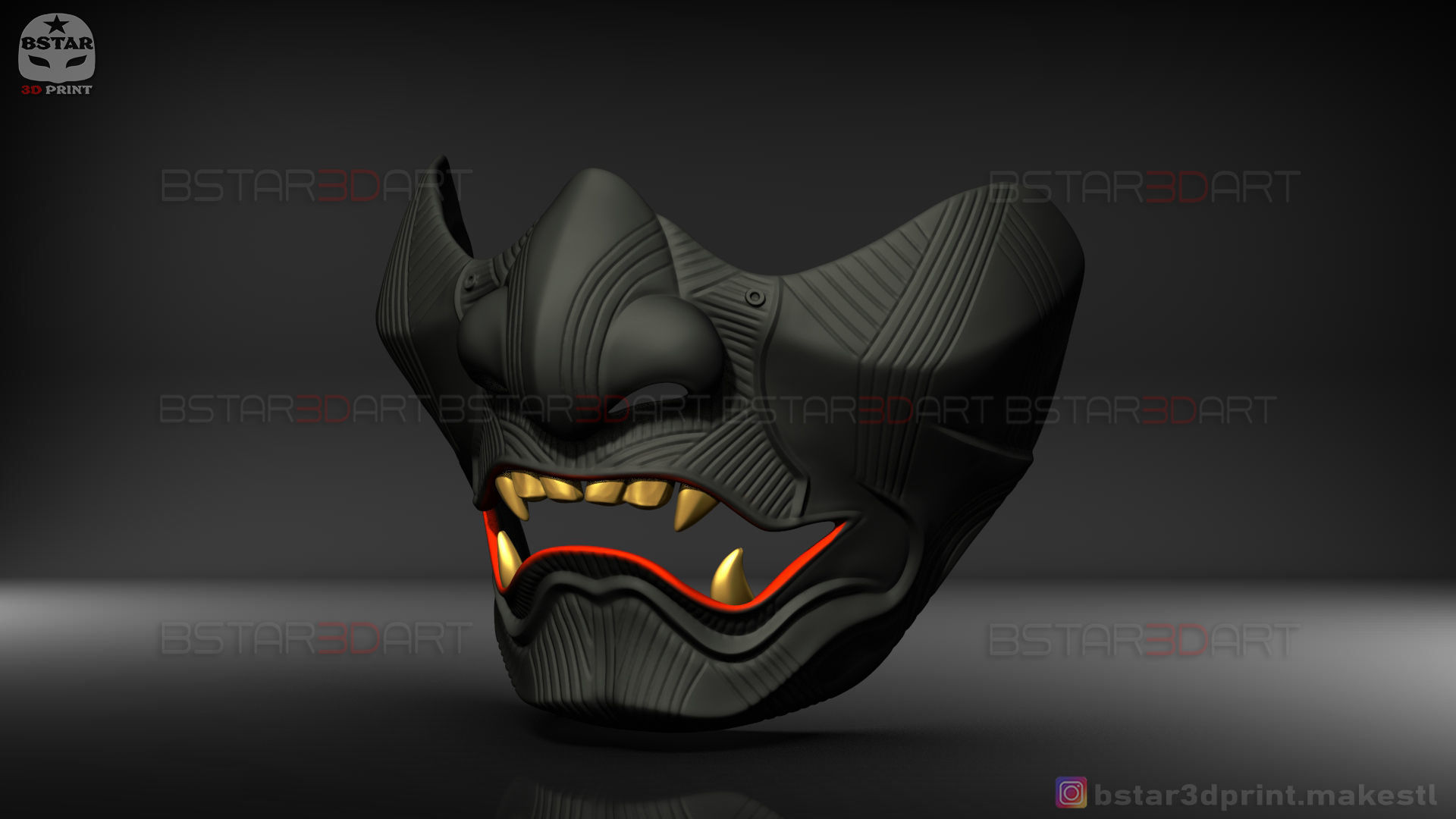 Ghost Of Tsushima - The Sakai Mask - Samurai Cosplay Mask 3D print model_36