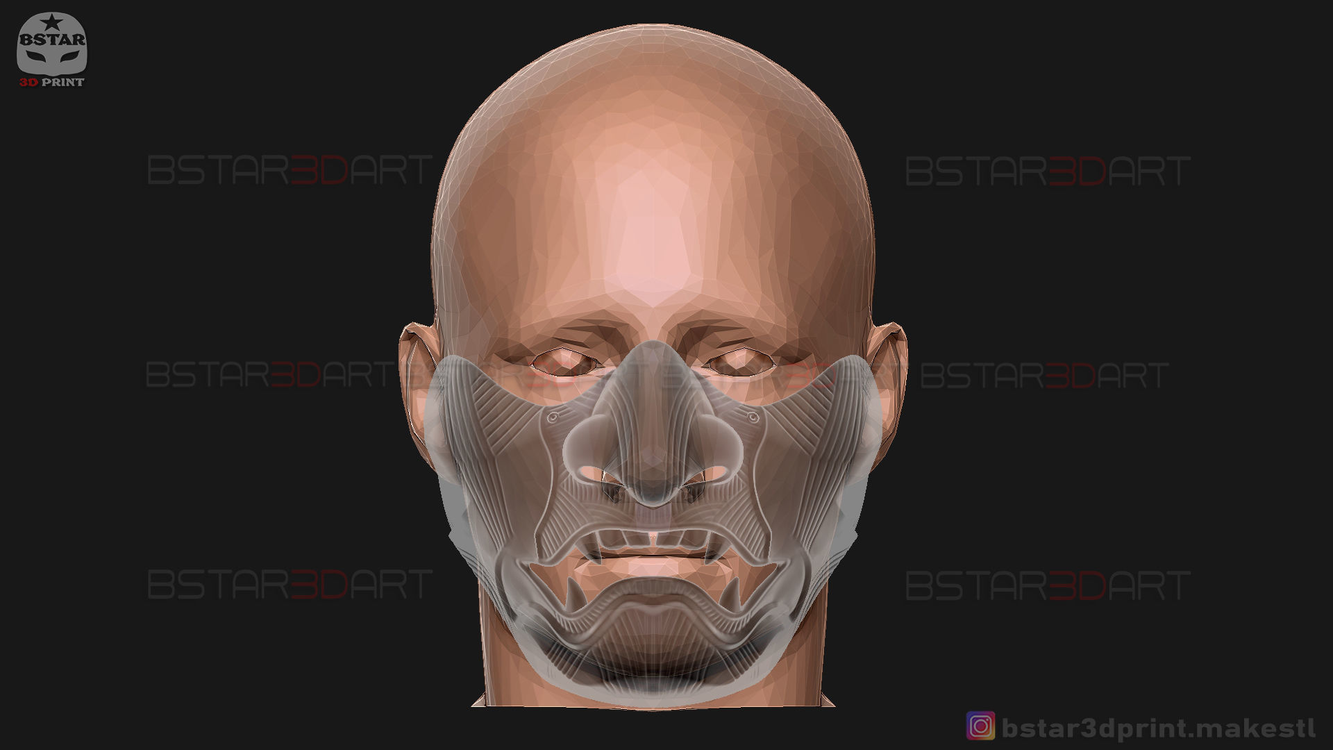 Ghost Of Tsushima - The Sakai Mask - Samurai Cosplay Mask 3D print model_31