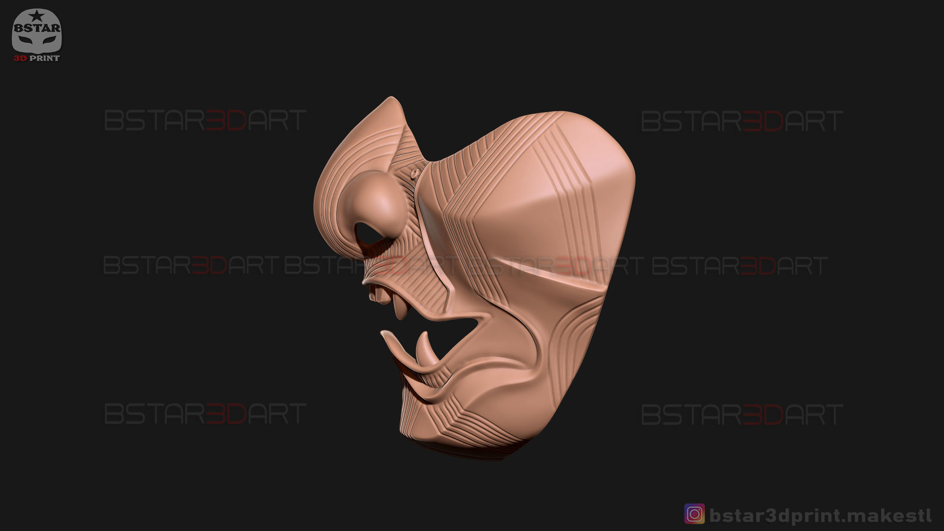 Ghost Of Tsushima - The Sakai Mask - Samurai Cosplay Mask 3D print model_26