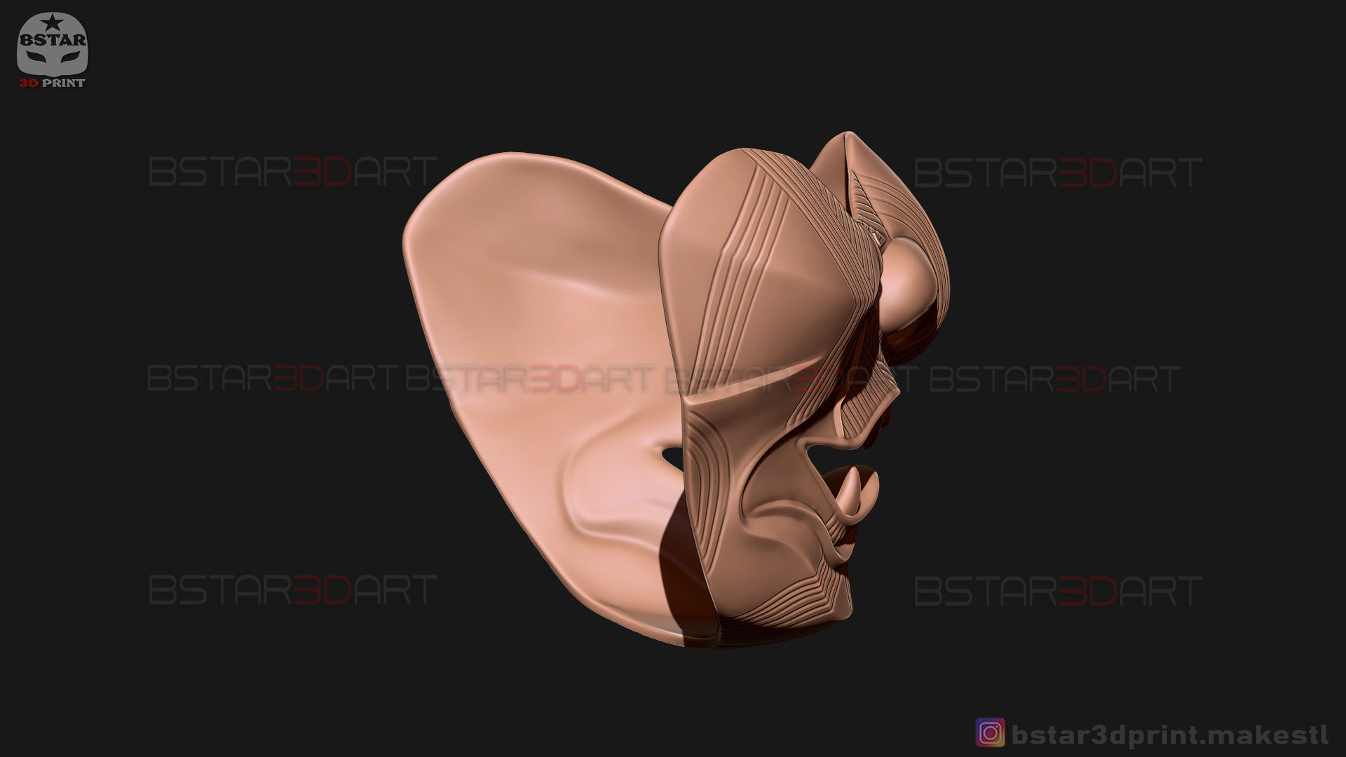 Ghost Of Tsushima - The Sakai Mask - Samurai Cosplay Mask 3D print model_29