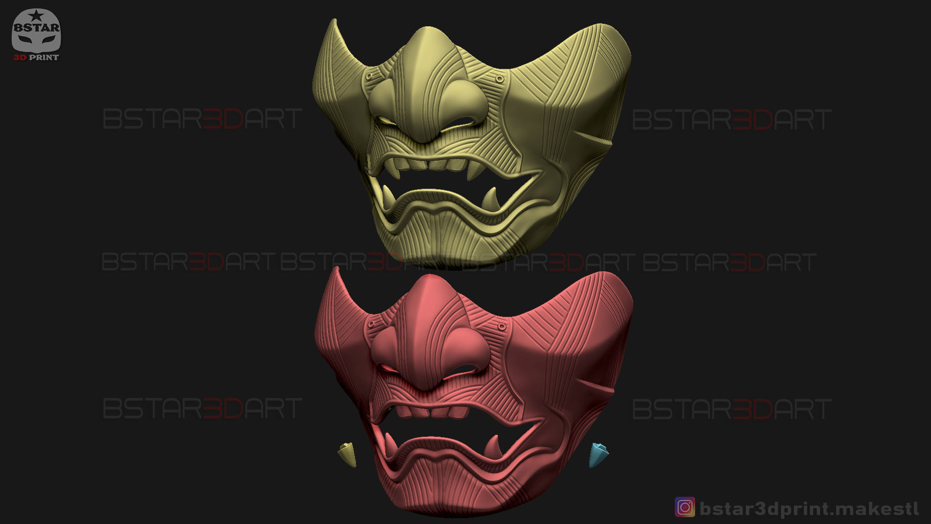 Ghost Of Tsushima - The Sakai Mask - Samurai Cosplay Mask 3D print model_34