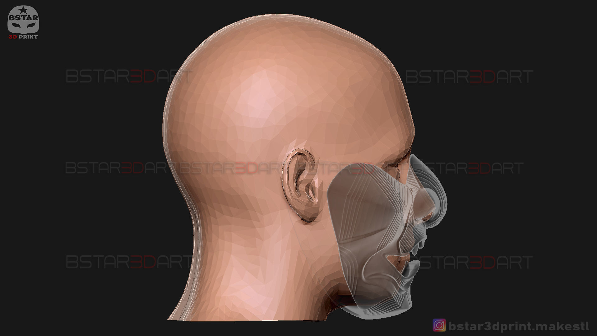 Ghost Of Tsushima - The Sakai Mask - Samurai Cosplay Mask 3D print model_33