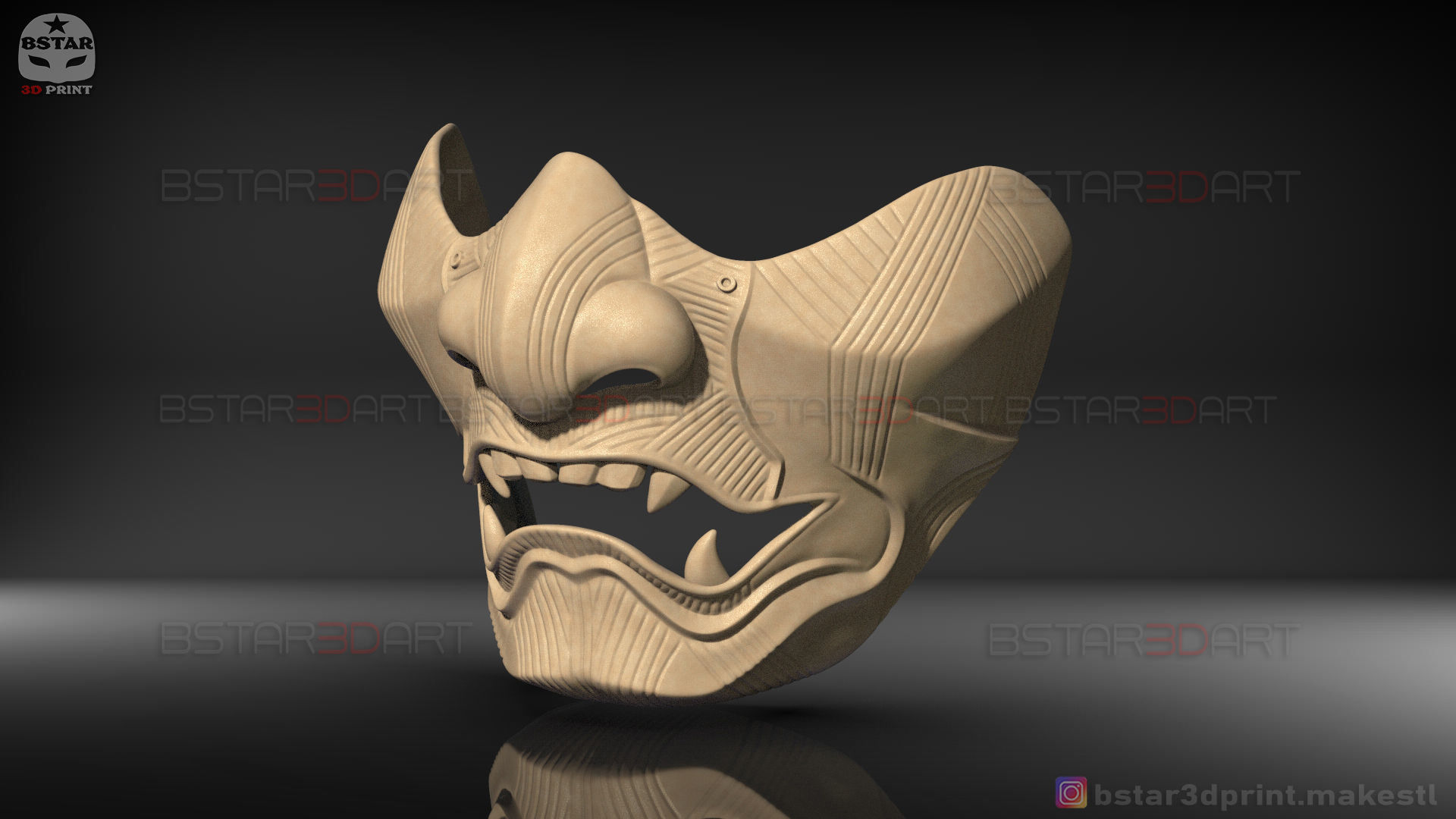 Ghost Of Tsushima - The Sakai Mask - Samurai Cosplay Mask 3D print model_37