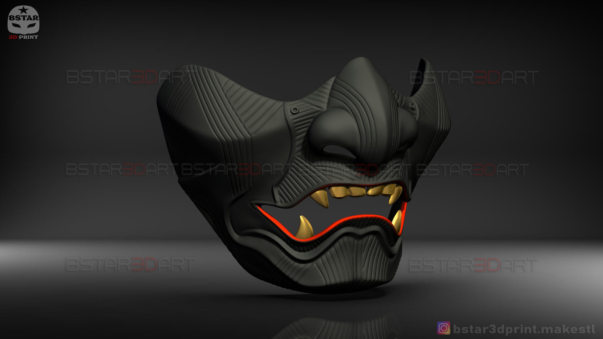 Ghost Of Tsushima - The Sakai Mask - Samurai Cosplay Mask 3D print model_35