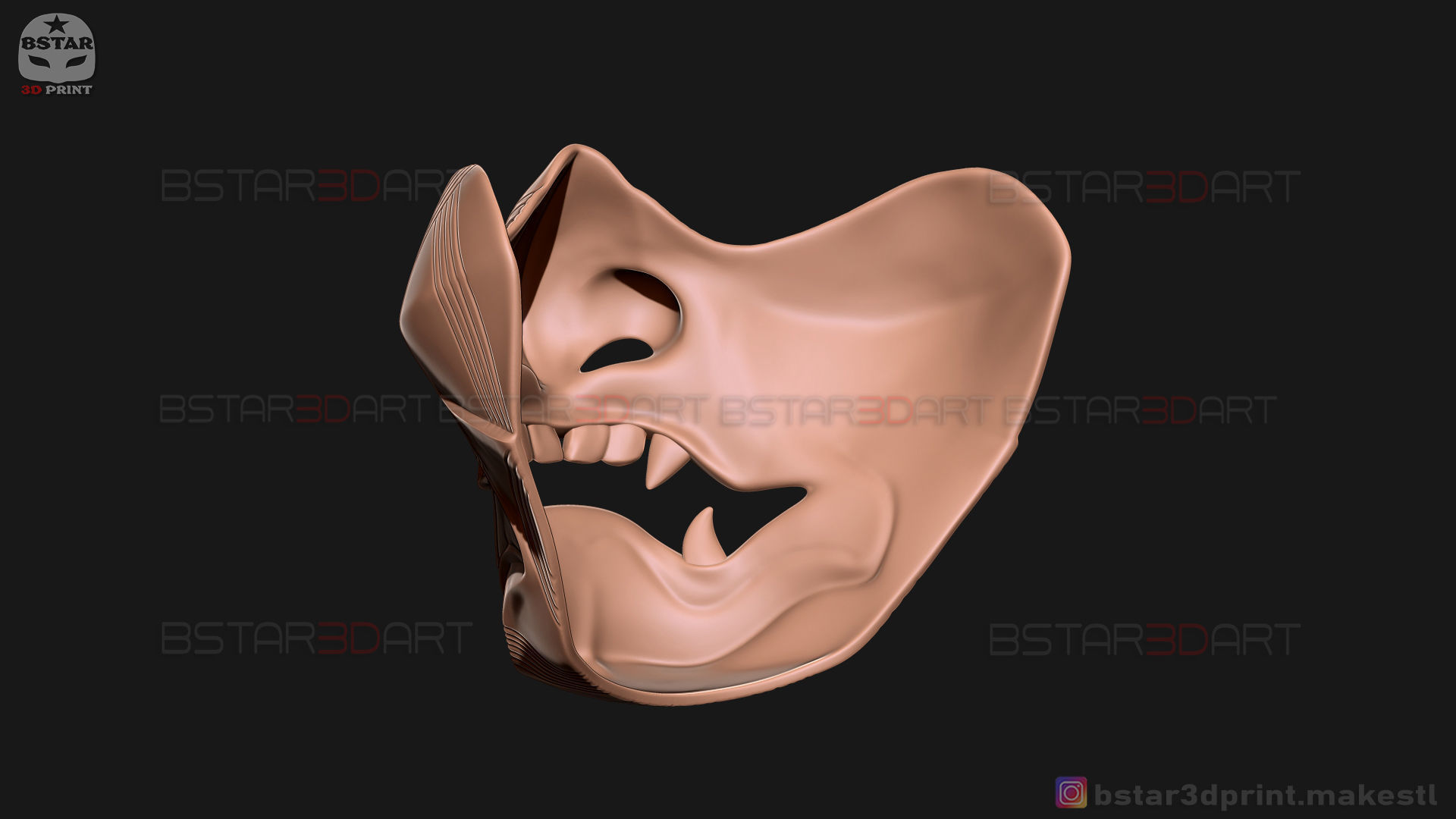 Ghost Of Tsushima - The Sakai Mask - Samurai Cosplay Mask 3D print model_27