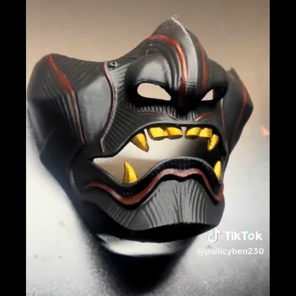 Ghost Of Tsushima - The Sakai Mask - Samurai Cosplay Mask 3D print model_4