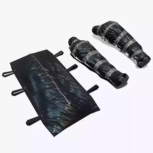 Packaged Corpse Body Bag 3D model Low-poly 3D model