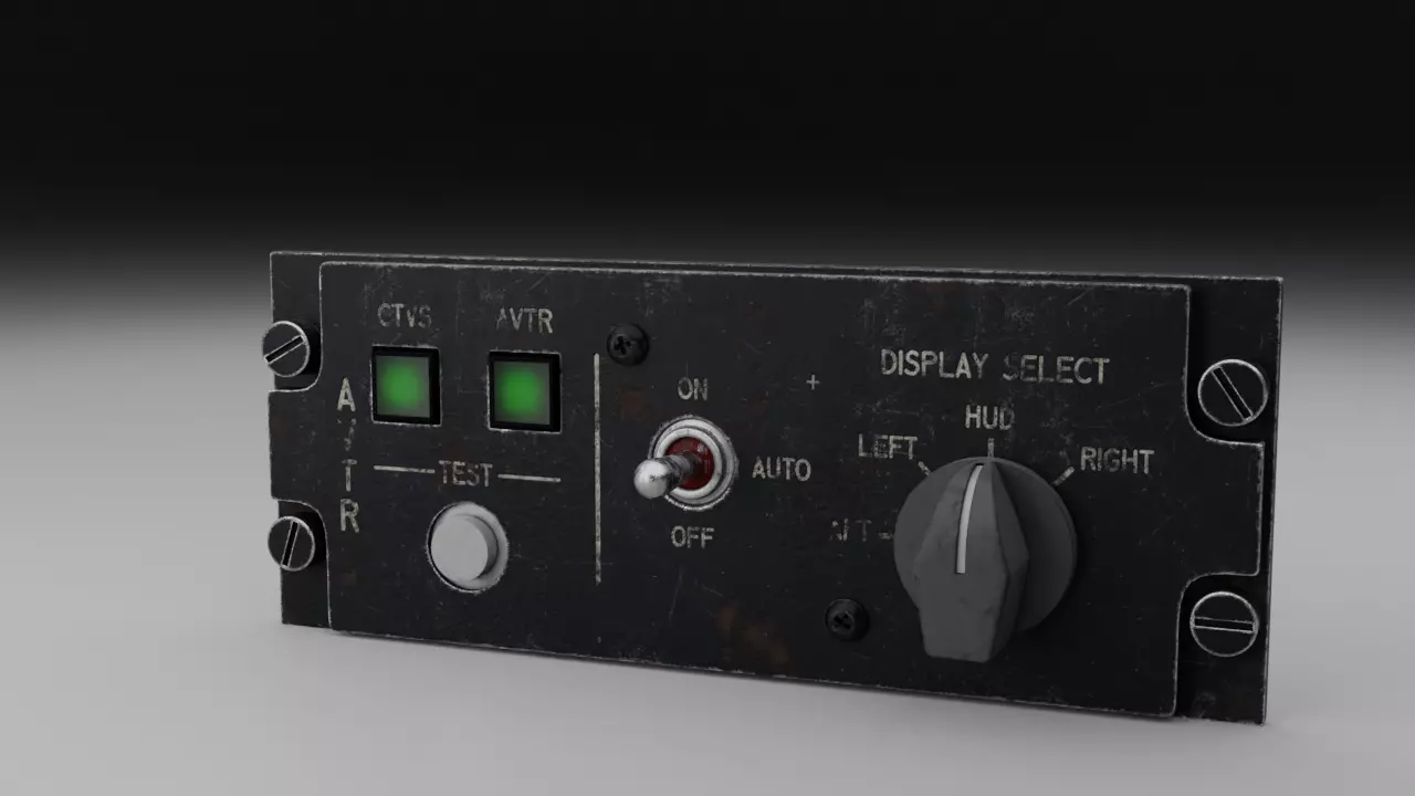 F16 AVTR Panel 3D model