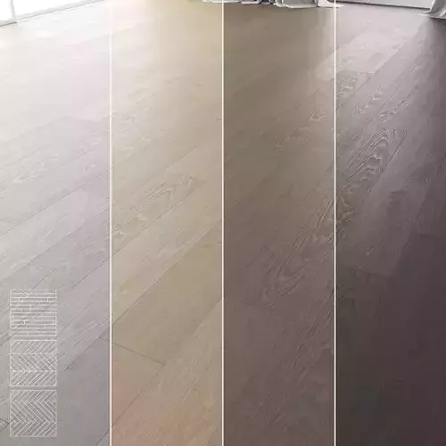 Wood Floor Set 12 3D model