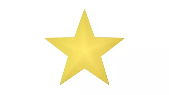 3d star golden