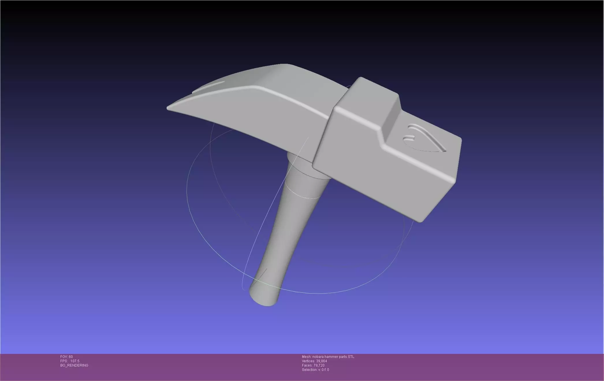 Jujutsu Kaisen Nobara Kugisaki Hammer Printable Assembly 3D print model