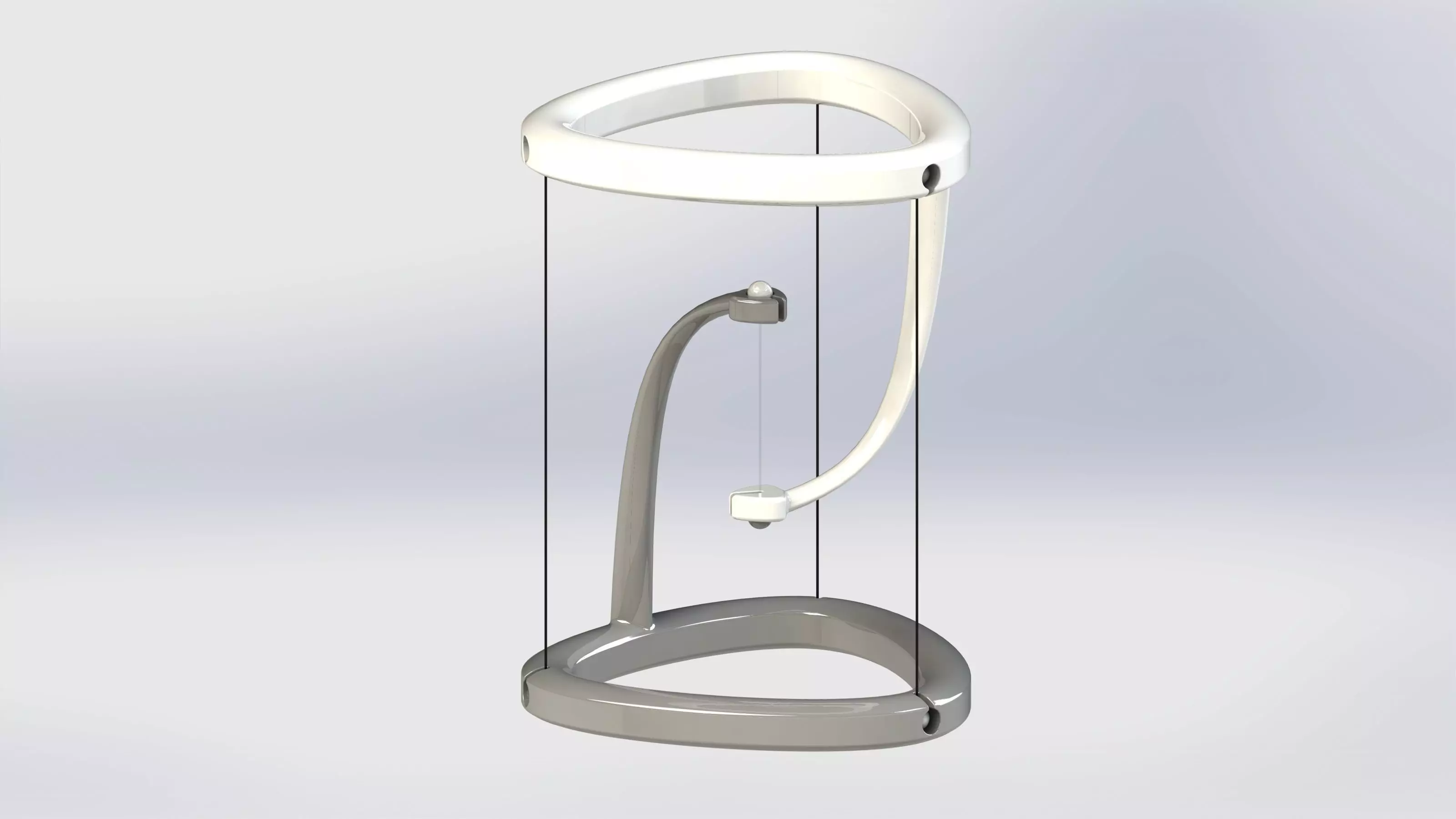 Levitating table floating 3D print model_0