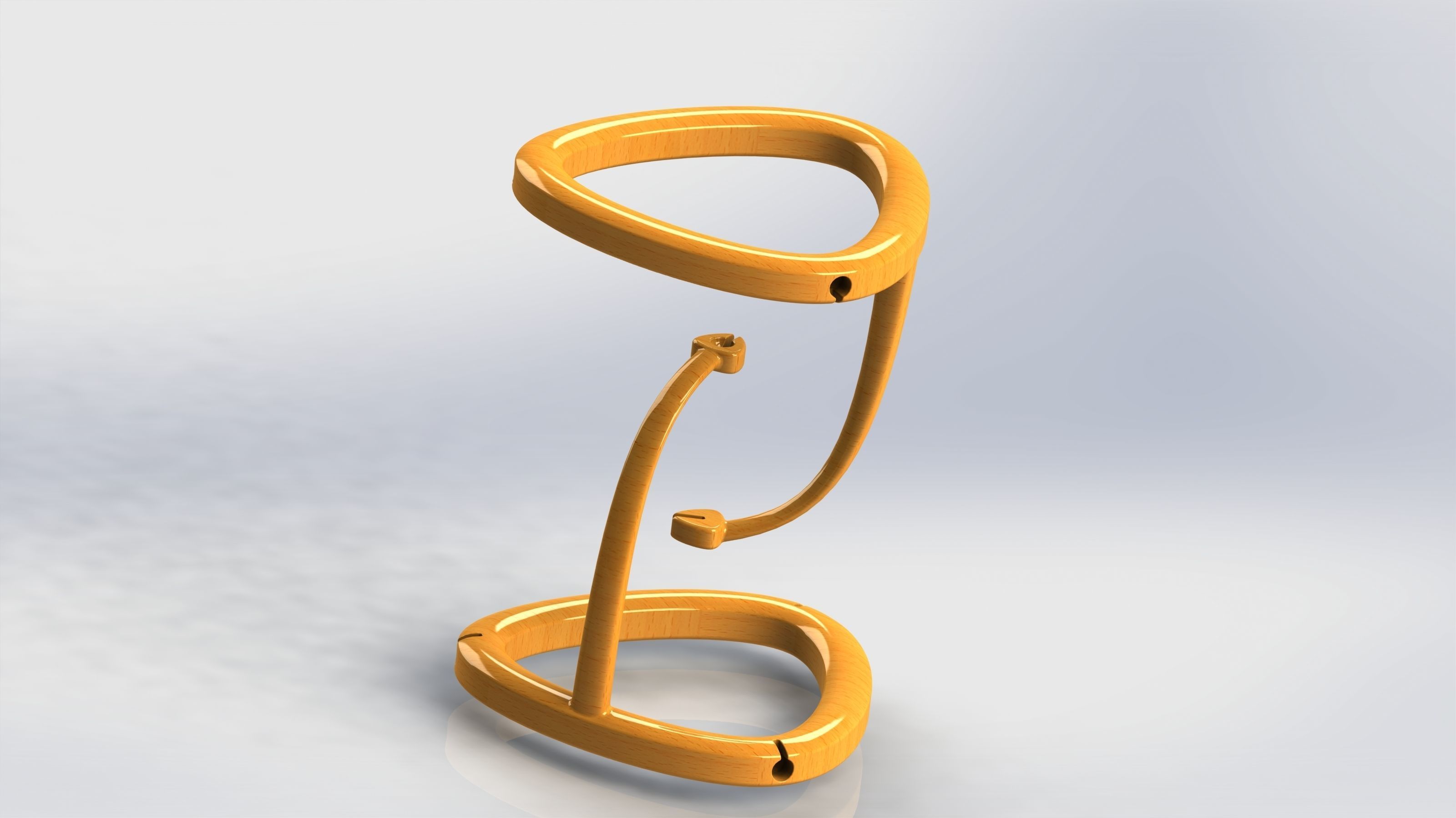 Levitating table floating 3D print model_1