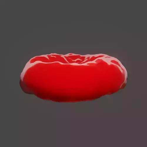 Healthy Red Blood Cell animated 3D model