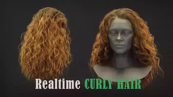 Realtime curly hair
