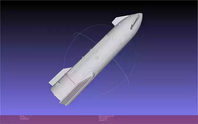 Space X Starship Raised Fin Concept Version Printable Model 3D print model