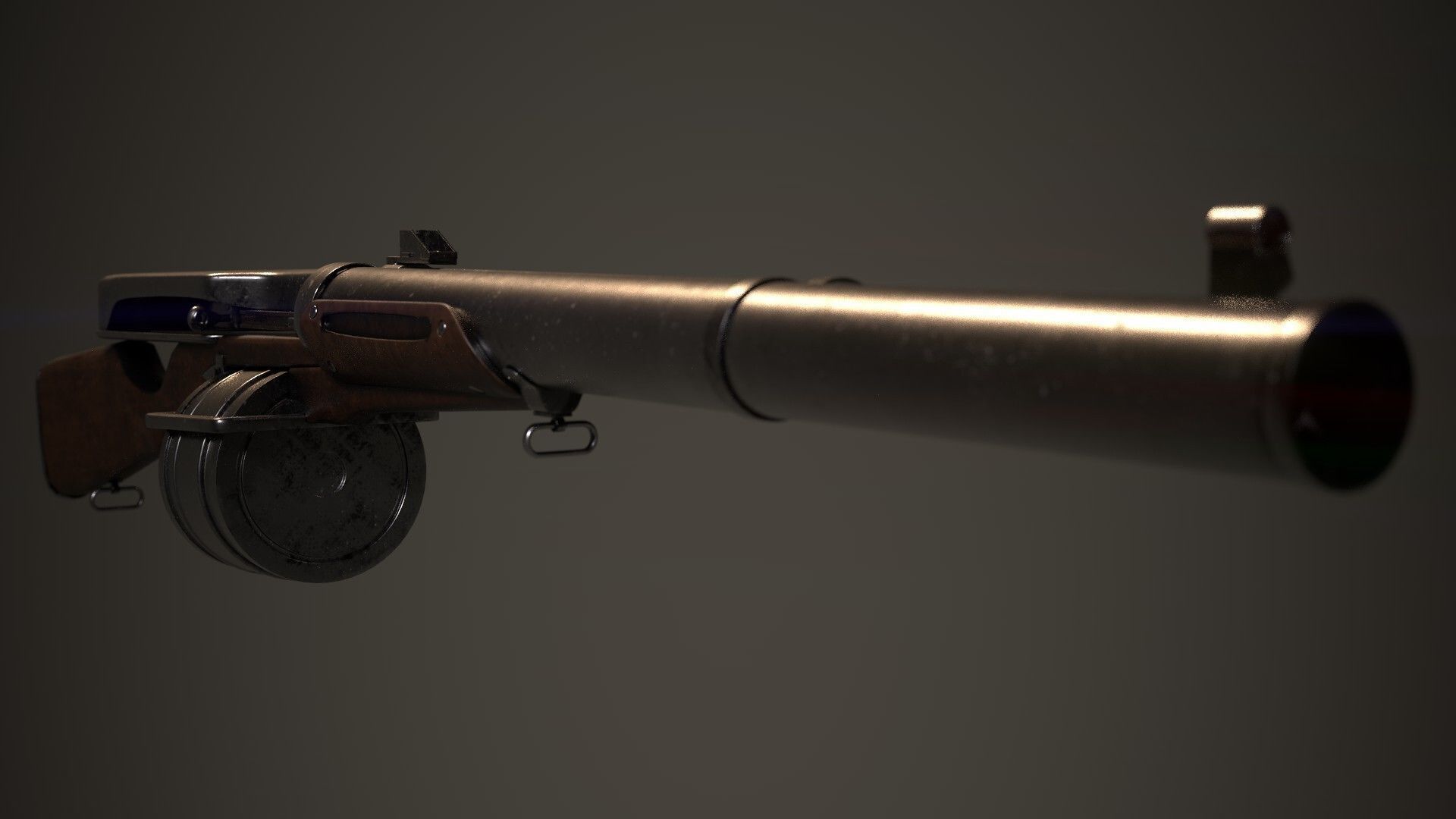 Huot Automatic Rifle 3D model_3